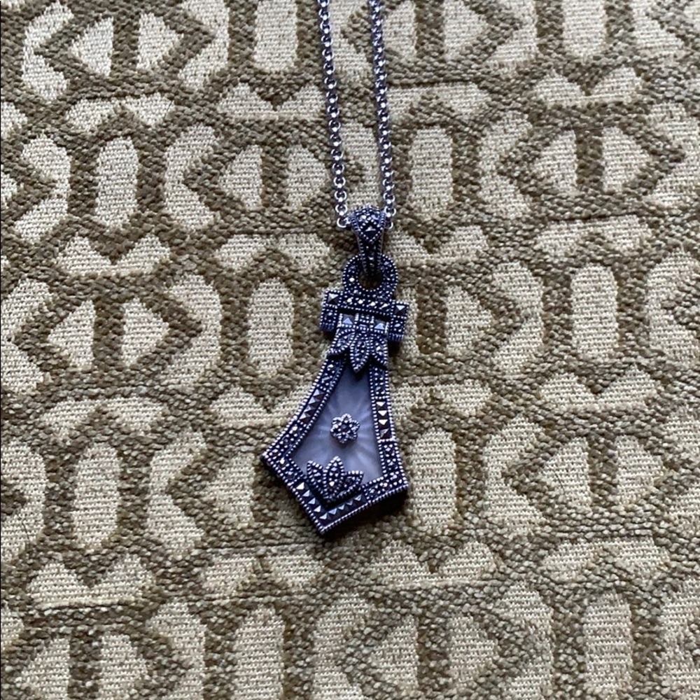 Sterling Silver Art Deco Necklace